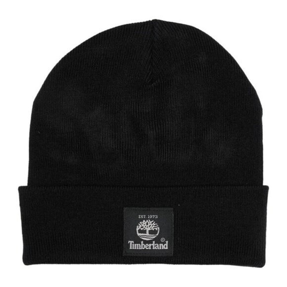 TIMBERLAND Black Watchcap Cuffed Beanie Unisex - Picture 1 of 2